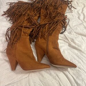 Fringe Tan Women's Boots